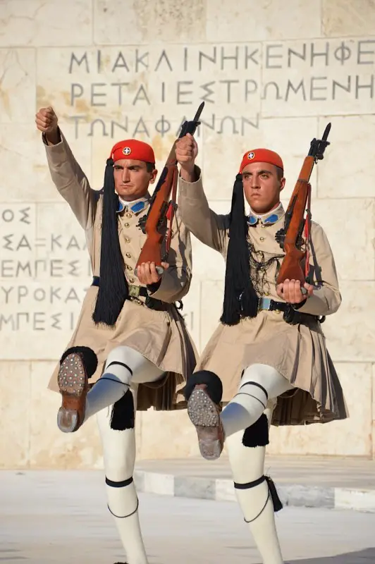 Changing of the Guard at Parliament House in Athens, Greece. Photo Credit: Tasha Birdwell