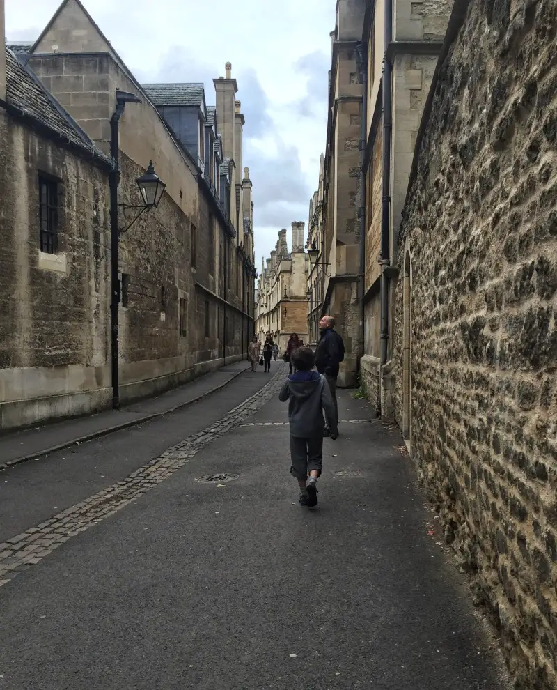 Admiring the history and architecture at Oxford University