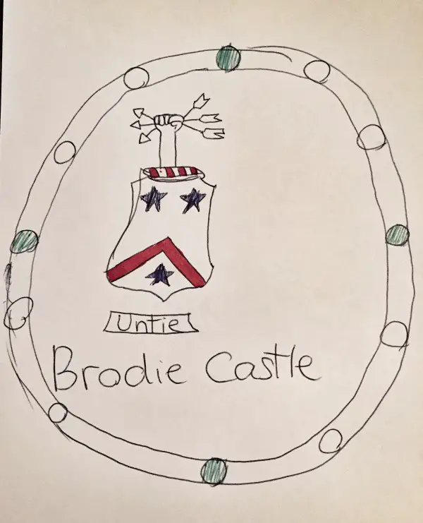 Brodie Family Crest - 2 Plates in the dining room were misspelled by workers in China 