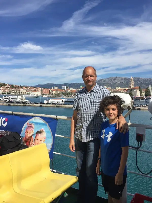 Bruce & Kasm - On the Ferry from Split to Stari Grad (Hvar)