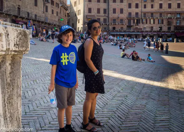 Kasm & Baharak at Piazza del Campo - Siena, Italy