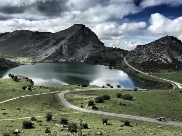 Lake Ercina at top of Pico de Europa - Asturias, Spain