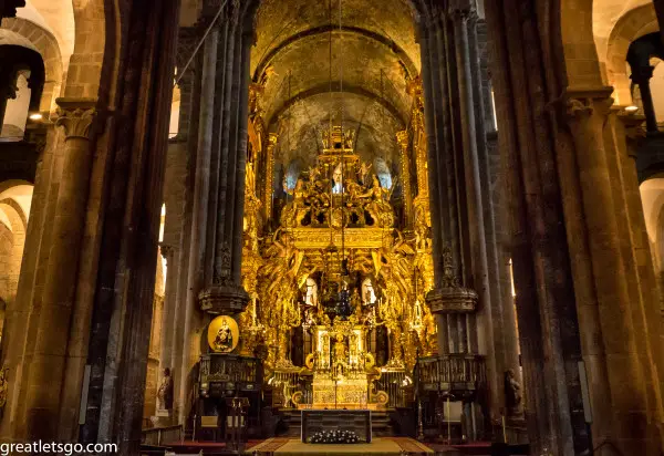 Famous Cathedral in Santiago de Compostella